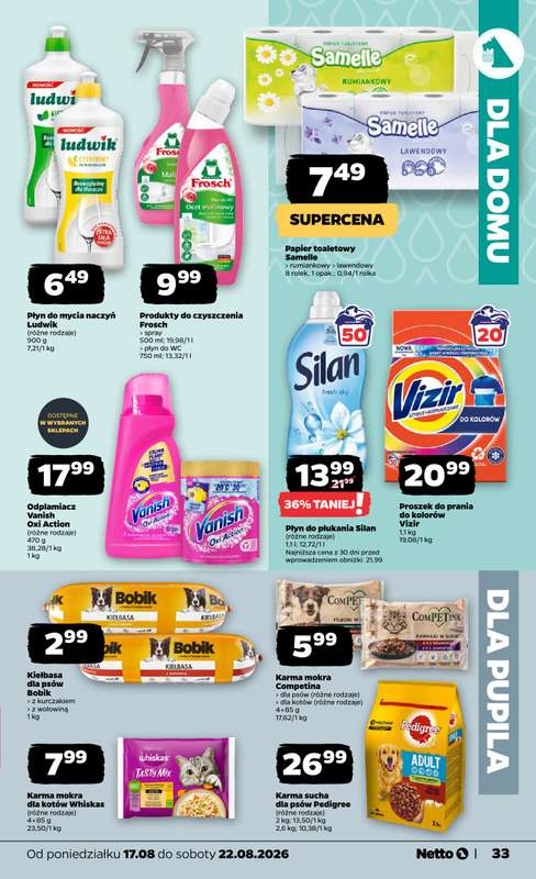 Netto - gazetka promocyjna Gazetka Spożywcza od poniedziałku 17.08 do soboty 22.08 - strona 33