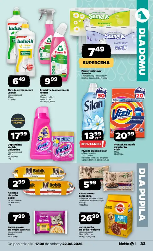 Netto - gazetka promocyjna Gazetka Spożywcza od poniedziałku 17.08 do soboty 22.08 - strona 33