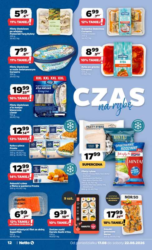 Netto - gazetka promocyjna Gazetka Spożywcza od poniedziałku 17.08 do soboty 22.08 - strona 12