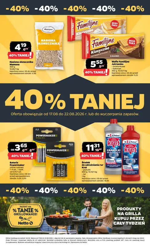 Netto - gazetka promocyjna Gazetka Spożywcza od poniedziałku 17.08 do soboty 22.08 - strona 36