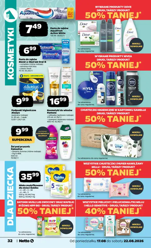 Netto - gazetka promocyjna Gazetka Spożywcza od poniedziałku 17.08 do soboty 22.08 - strona 32