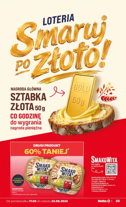 Netto - gazetka promocyjna Gazetka Spożywcza od poniedziałku 17.08 do soboty 22.08 - strona 25