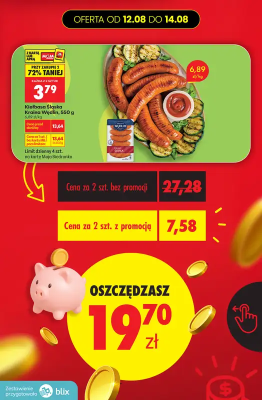 Biedronka - gazetka promocyjna Przeliczamy promocje! od środy 12.08 do piątku 14.08 - strona 9