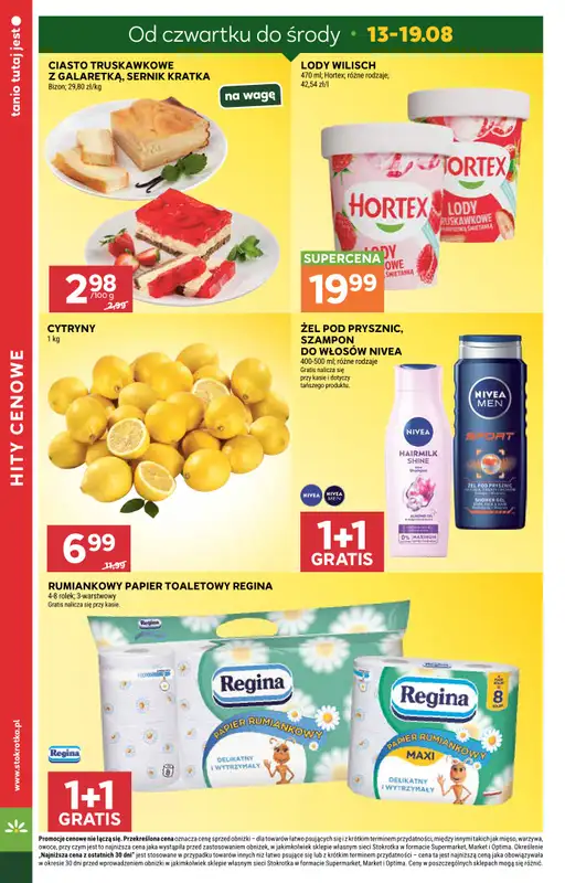 Stokrotka - gazetka promocyjna Gazetka Supermarket od czwartku 13.08 do środy 19.08 - strona 8