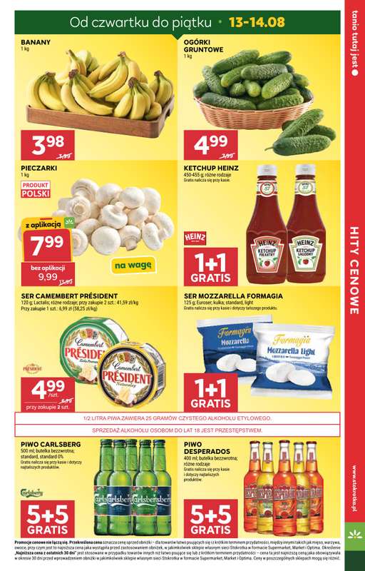 Stokrotka - gazetka promocyjna Gazetka Supermarket od czwartku 13.08 do środy 19.08 - strona 5