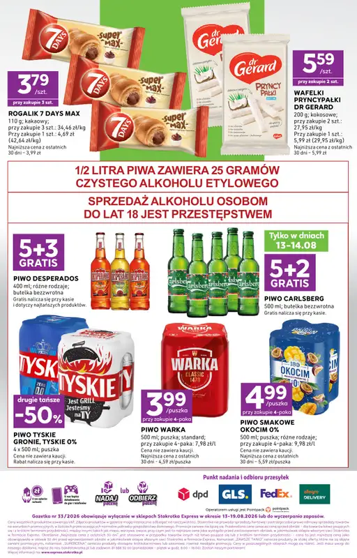 Stokrotka - gazetka promocyjna Gazetka Express od czwartku 13.08 do środy 19.08 - strona 6