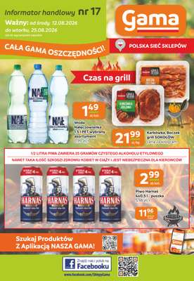 Gama - gazetka promocyjna Gazetka od środy 12.08 do wtorku 25.08