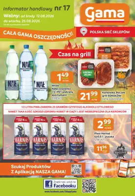 Gama - gazetka promocyjna Gazetka od środy 12.08 do wtorku 25.08