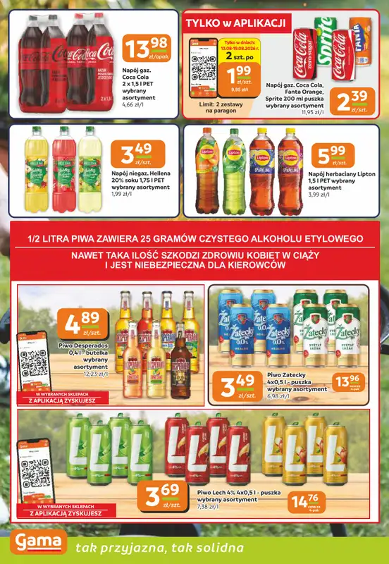 Gama - gazetka promocyjna Gazetka od środy 12.08 do wtorku 25.08 - strona 10