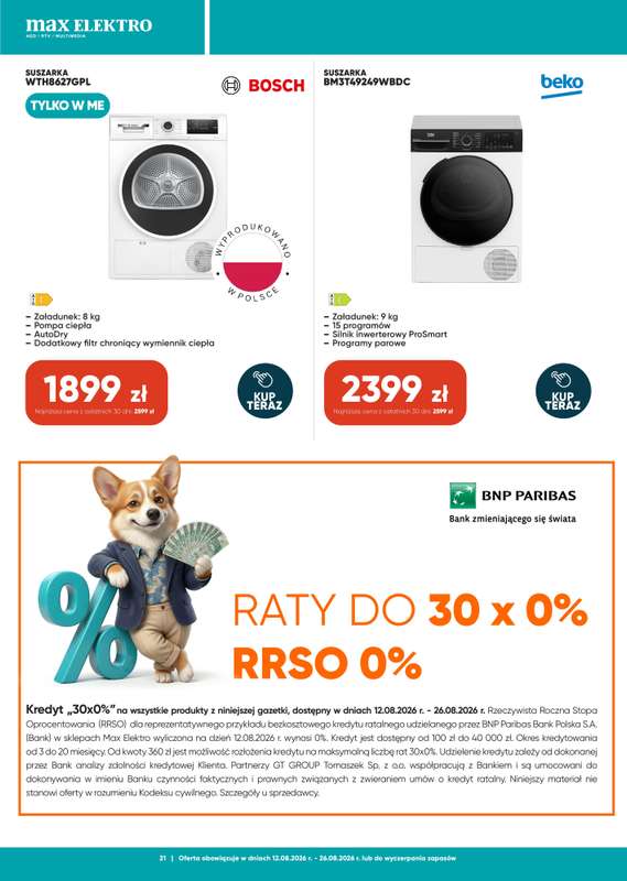 Max Elektro - gazetka promocyjna Gazetka od środy 12.08 do środy 26.08 - strona 21