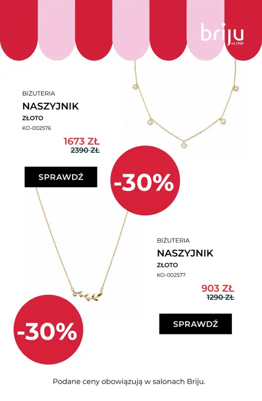 Briju - gazetka promocyjna Wyprzedaż do -70% od środy 12.08 do niedzieli 30.08 - strona 13