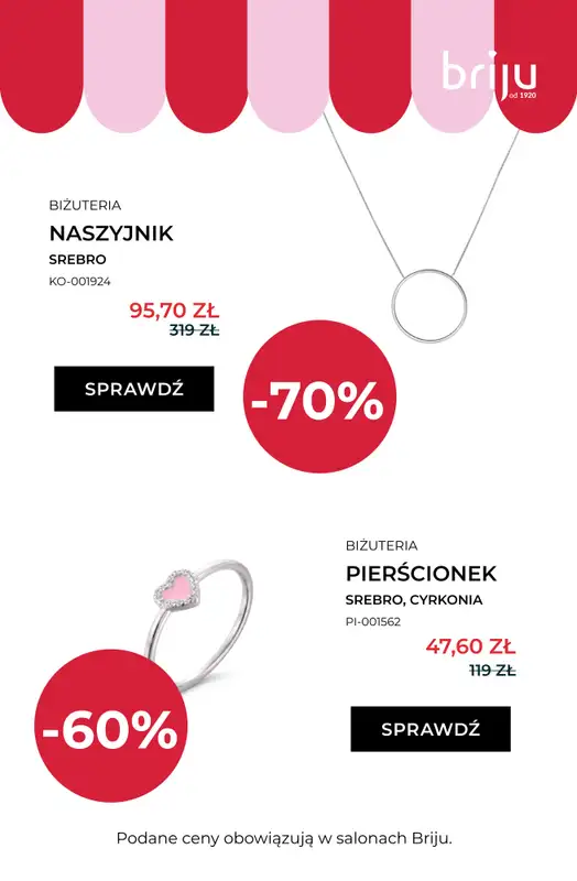 Briju - gazetka promocyjna Wyprzedaż do -70% od środy 12.08 do niedzieli 30.08 - strona 2