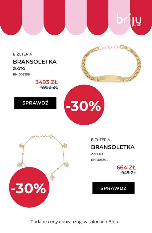 Briju - gazetka promocyjna Wyprzedaż do -70% od środy 12.08 do niedzieli 30.08 - strona 8