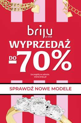 Briju - gazetka promocyjna Wyprzedaż do -70% od środy 12.08 do niedzieli 30.08
