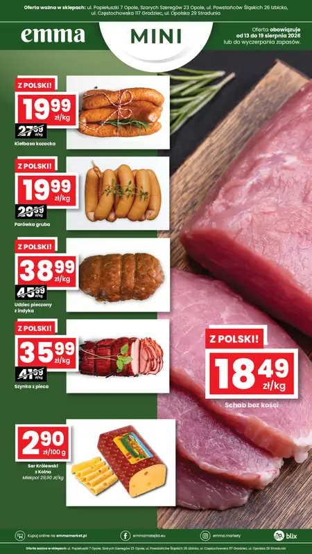 emma MARKET - gazetka promocyjna Oferta spożywcza Emma Mini od czwartku 13.08 do środy 19.08 - strona 2