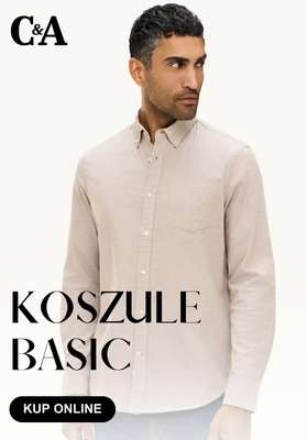 C&A - gazetka promocyjna Koszule basic od czwartku 13.08 