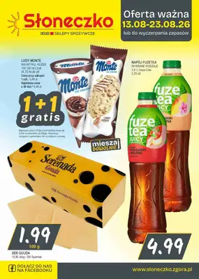 Słoneczko - gazetka promocyjna Gazetka od czwartku 13.08 do niedzieli 23.08