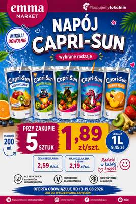 emma MARKET - gazetka promocyjna Plakaty promocyjne od czwartku 13.08 do środy 19.08