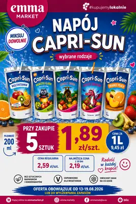 emma MARKET - gazetka promocyjna Plakaty promocyjne od czwartku 13.08 do środy 19.08