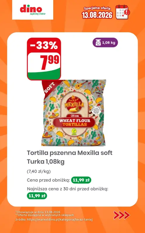 Dino - gazetka promocyjna Specjalna oferta na 13.08.2026 - promocje spoza gazetki od czwartku 13.08 do czwartku 13.08 - strona 5