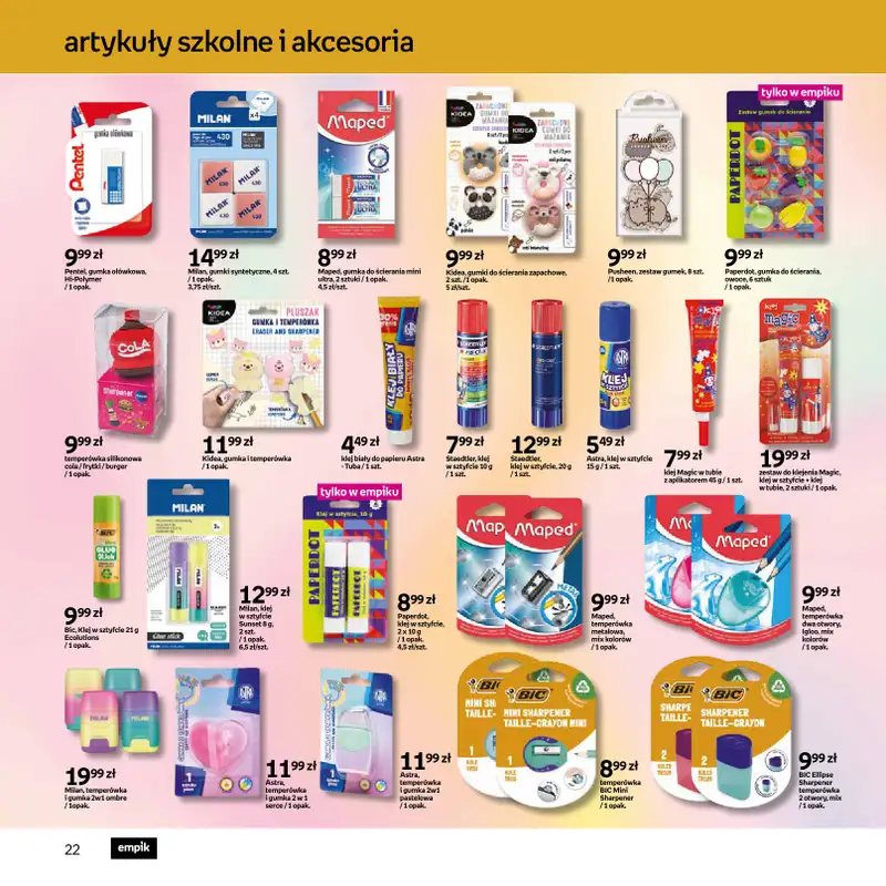 Empik - gazetka promocyjna Katalog Back to School od czwartku 13.08 do wtorku 25.08 - strona 22