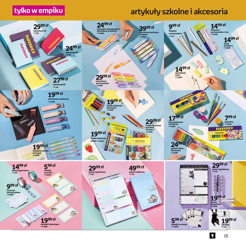 Empik - gazetka promocyjna Katalog Back to School od czwartku 13.08 do wtorku 25.08 - strona 15