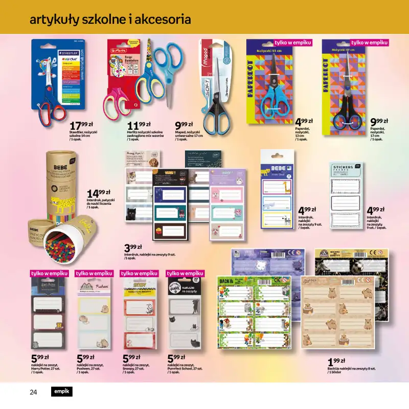 Empik - gazetka promocyjna Katalog Back to School od czwartku 13.08 do wtorku 25.08 - strona 24