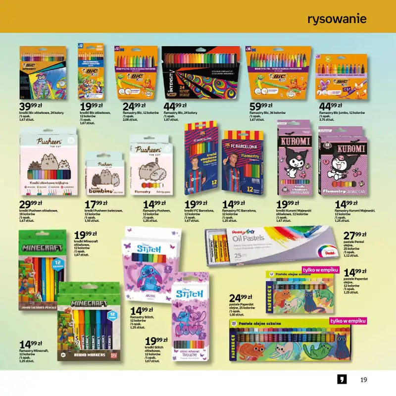 Empik - gazetka promocyjna Katalog Back to School od czwartku 13.08 do wtorku 25.08 - strona 19