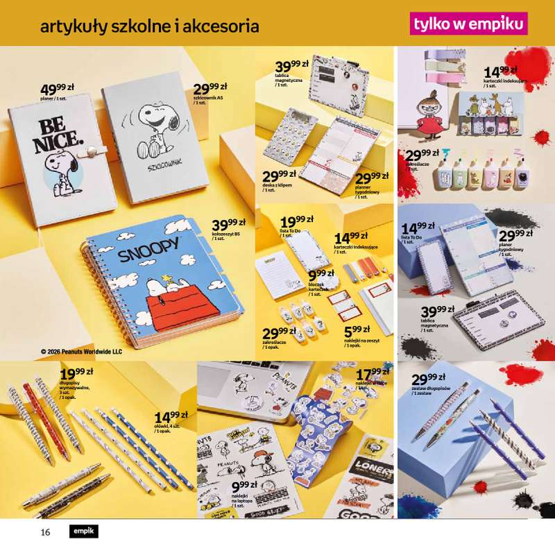 Empik - gazetka promocyjna Katalog Back to School od czwartku 13.08 do wtorku 25.08 - strona 16