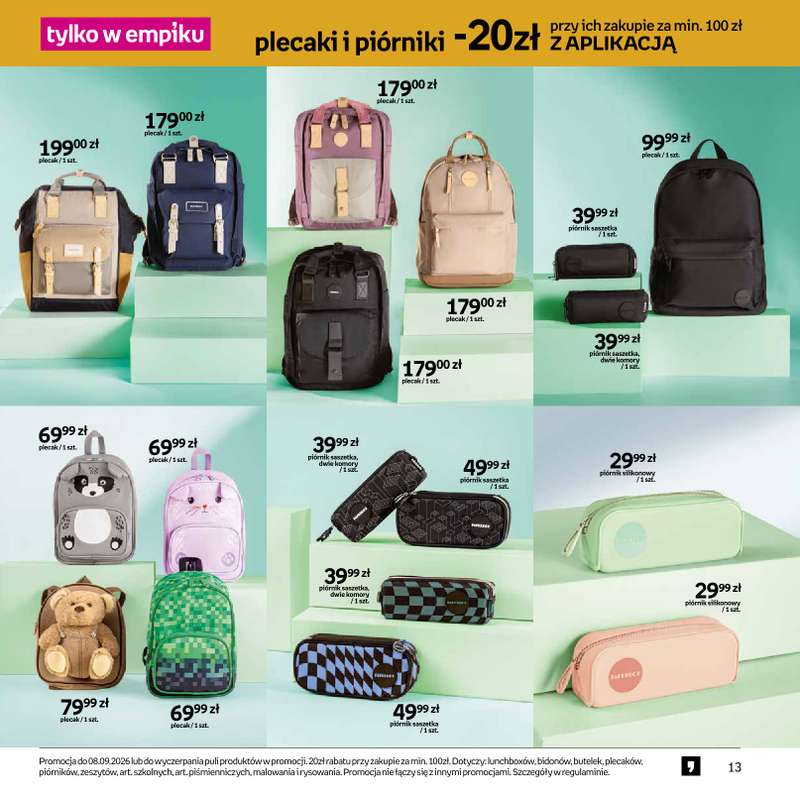 Empik - gazetka promocyjna Katalog Back to School od czwartku 13.08 do wtorku 25.08 - strona 13