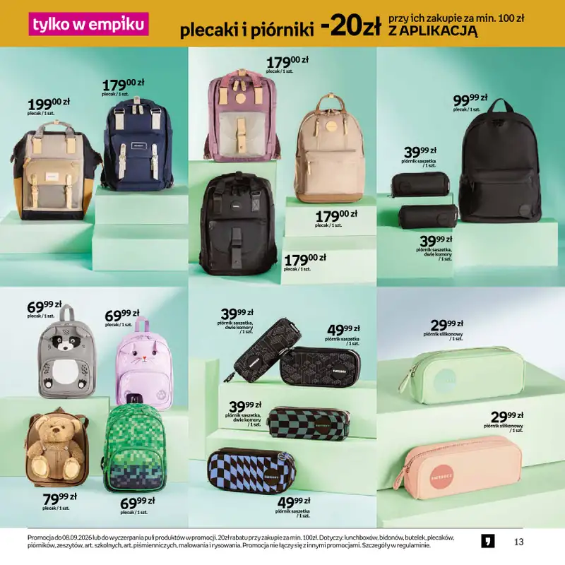 Empik - gazetka promocyjna Katalog Back to School od czwartku 13.08 do wtorku 25.08 - strona 13