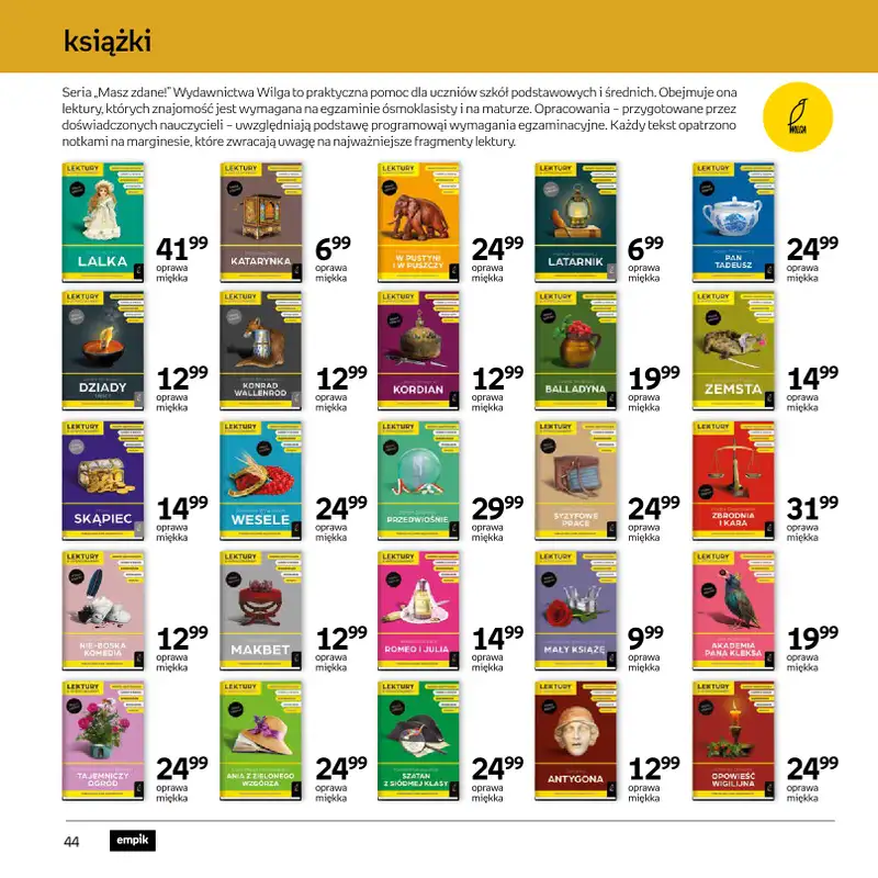 Empik - gazetka promocyjna Katalog Back to School od czwartku 13.08 do wtorku 25.08 - strona 44