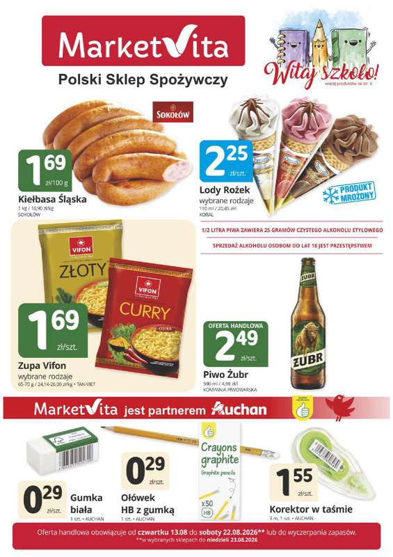 Marketvita - gazetka promocyjna Gazetka  do soboty 22.08