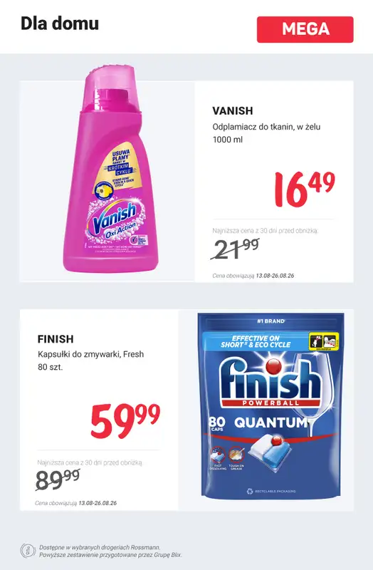 Rossmann - gazetka promocyjna Nowe MEGA PROMOCJE - od 13.08 od czwartku 13.08 do środy 26.08 - strona 12