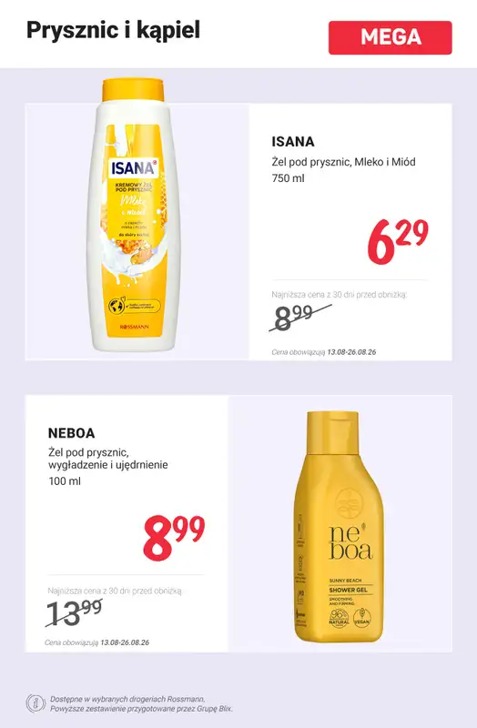 Rossmann - gazetka promocyjna Nowe MEGA PROMOCJE - od 13.08 od czwartku 13.08 do środy 26.08 - strona 6