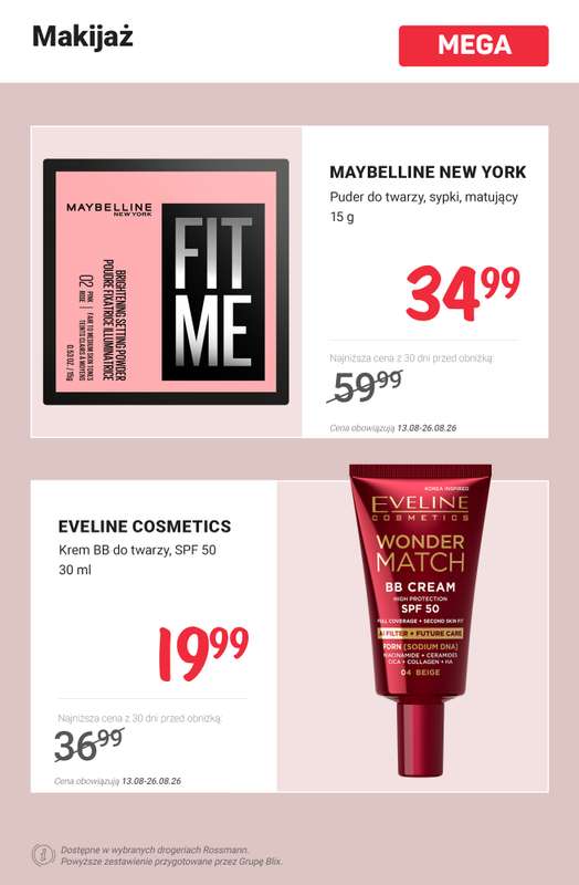 Rossmann - gazetka promocyjna Nowe MEGA PROMOCJE - od 13.08 od czwartku 13.08 do środy 26.08 - strona 2