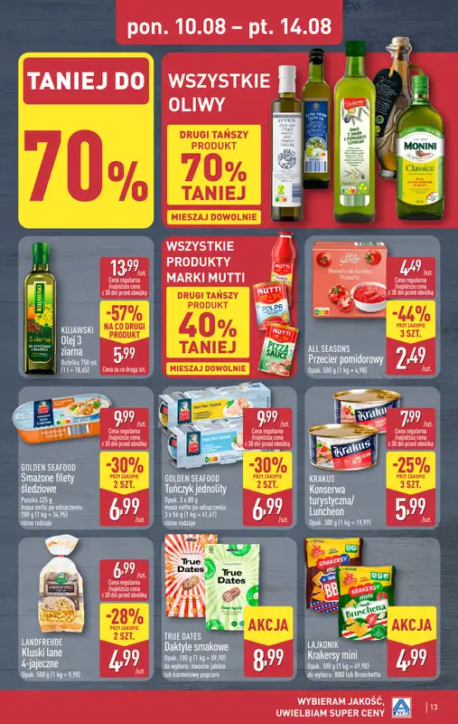 Aldi - gazetka promocyjna Pełny katalog! od poniedziałku 10.08 do piątku 14.08 - strona 13