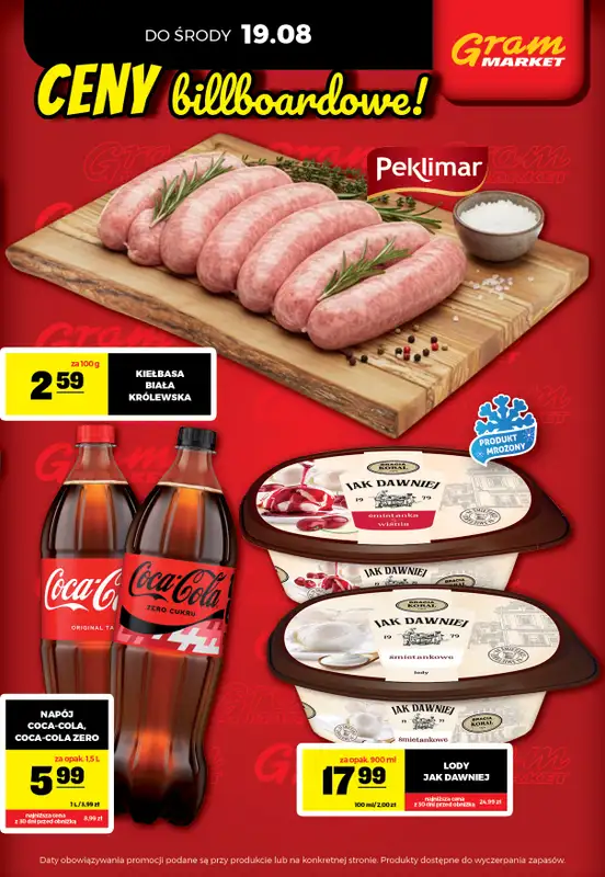 Gram Market - gazetka promocyjna Cały tydzień niskie ceny od piątku 14.08 do środy 19.08 - strona 3