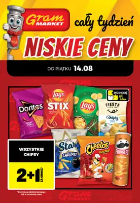 Gram Market - gazetka promocyjna Cały tydzień niskie ceny od piątku 14.08 do środy 19.08