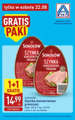 Aldi - gazetka promocyjna Najlepsze oferty na sobotę w Aldi! od soboty 22.08 do soboty 22.08 - strona 4