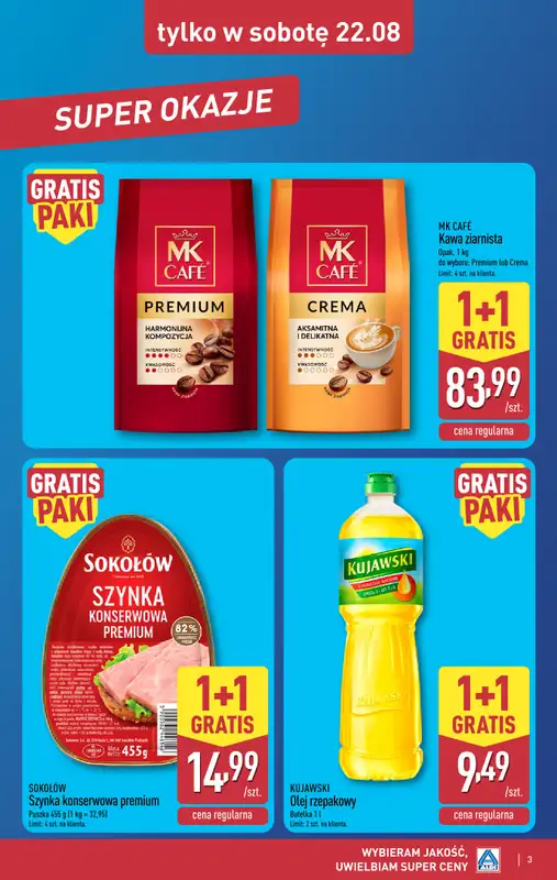 Aldi - gazetka promocyjna Weekend super cen w Aldi! od czwartku 20.08 do soboty 22.08 - strona 3