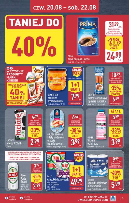 Aldi - gazetka promocyjna Weekend super cen w Aldi! od czwartku 20.08 do soboty 22.08 - strona 9