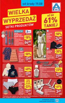 Aldi - gazetka promocyjna Wielka wyprzedaż w Aldi! od środy 19.08 do soboty 22.08