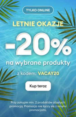Sinsay - gazetka promocyjna LETNIE OKAZJE: -20% na wybrane produkty przy zakupie min. 2 szt. od czwartku 13.08 do poniedziałku 17.08