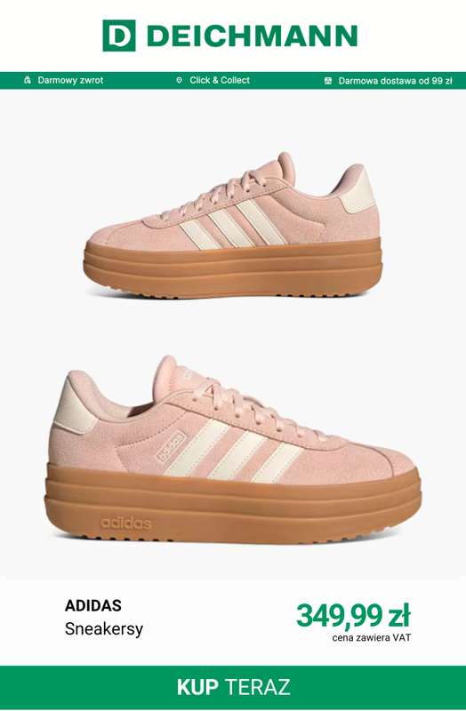 Deichmann - gazetka promocyjna Sneakersy na platformie od soboty 15.08  - strona 7