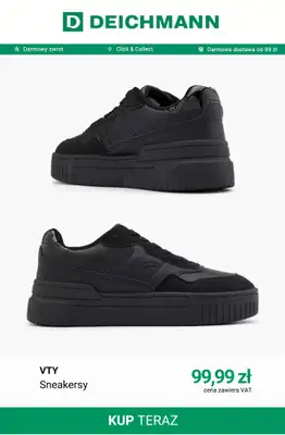 Deichmann - gazetka promocyjna Sneakersy na platformie od soboty 15.08  - strona 11