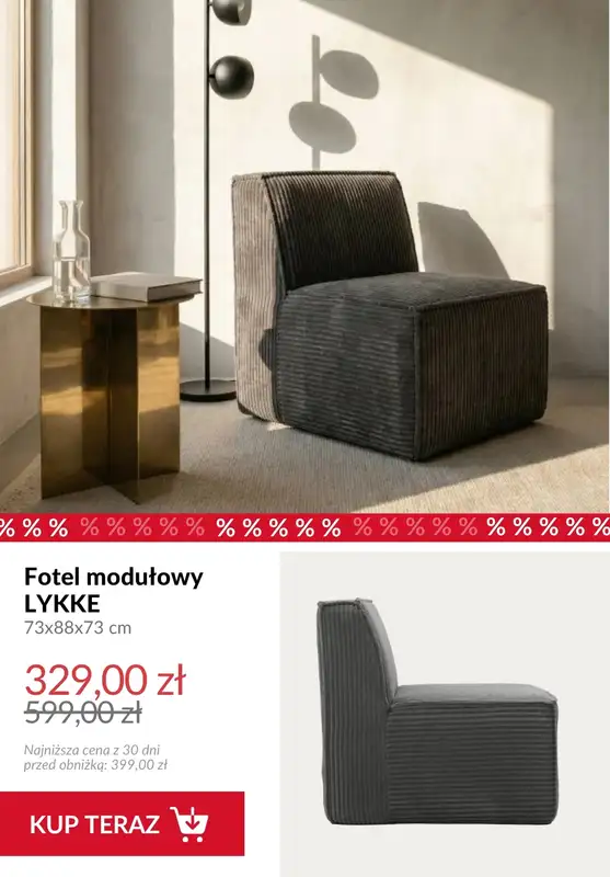 Homla - gazetka promocyjna Do -70% meble do salonu od soboty 15.08  - strona 8