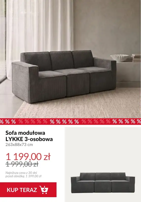 Homla - gazetka promocyjna Do -70% meble do salonu od soboty 15.08  - strona 9