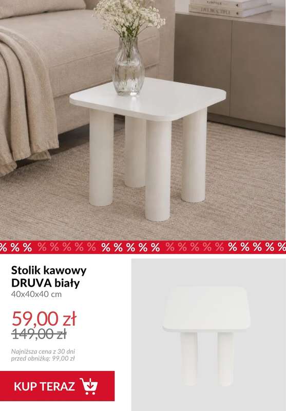 Homla - gazetka promocyjna Do -70% meble do salonu od soboty 15.08  - strona 7