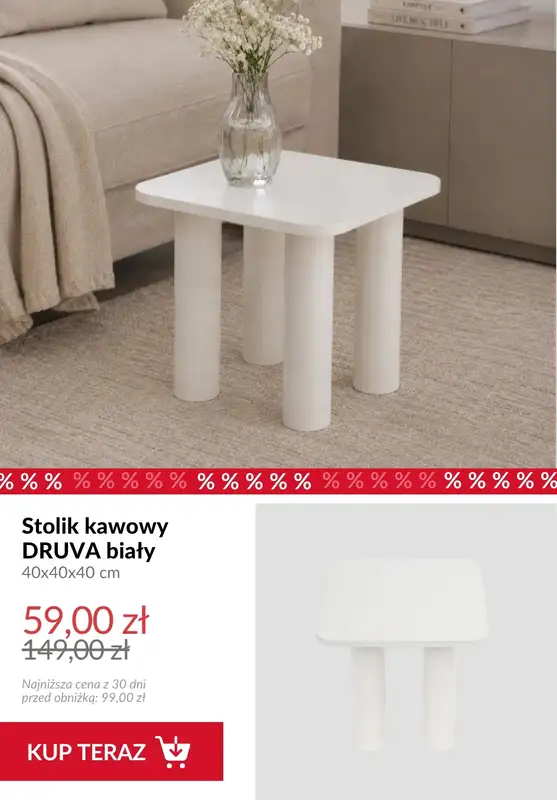Homla - gazetka promocyjna Do -70% meble do salonu od soboty 15.08  - strona 7